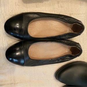Dansko ballerina flats black leather size 39